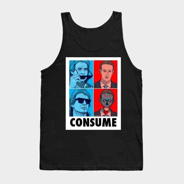 PUT ON THE GLASSES - THEY LIVE + ZUCKERBERG Tank Top by HalHefner